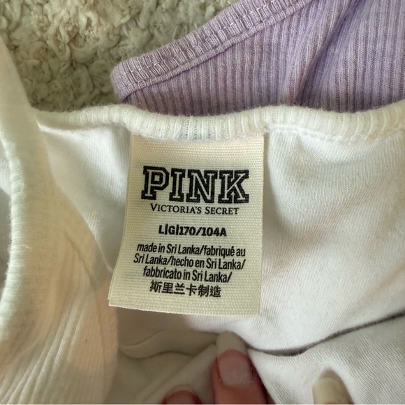 2 Victoria's Secret PINK tanks with built in bras - Picture 4 of 8